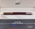 Perfect Replica Montblanc Gold Clip Brown M Marc Rollerball Pen